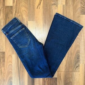 Topshop Dark Jamie Flare Jeans